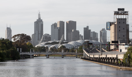 CBD und Melbourne Rectangular Stadium (AAMI Park)