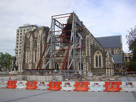 Ruin of the Anglican Cathedral of Christchurch